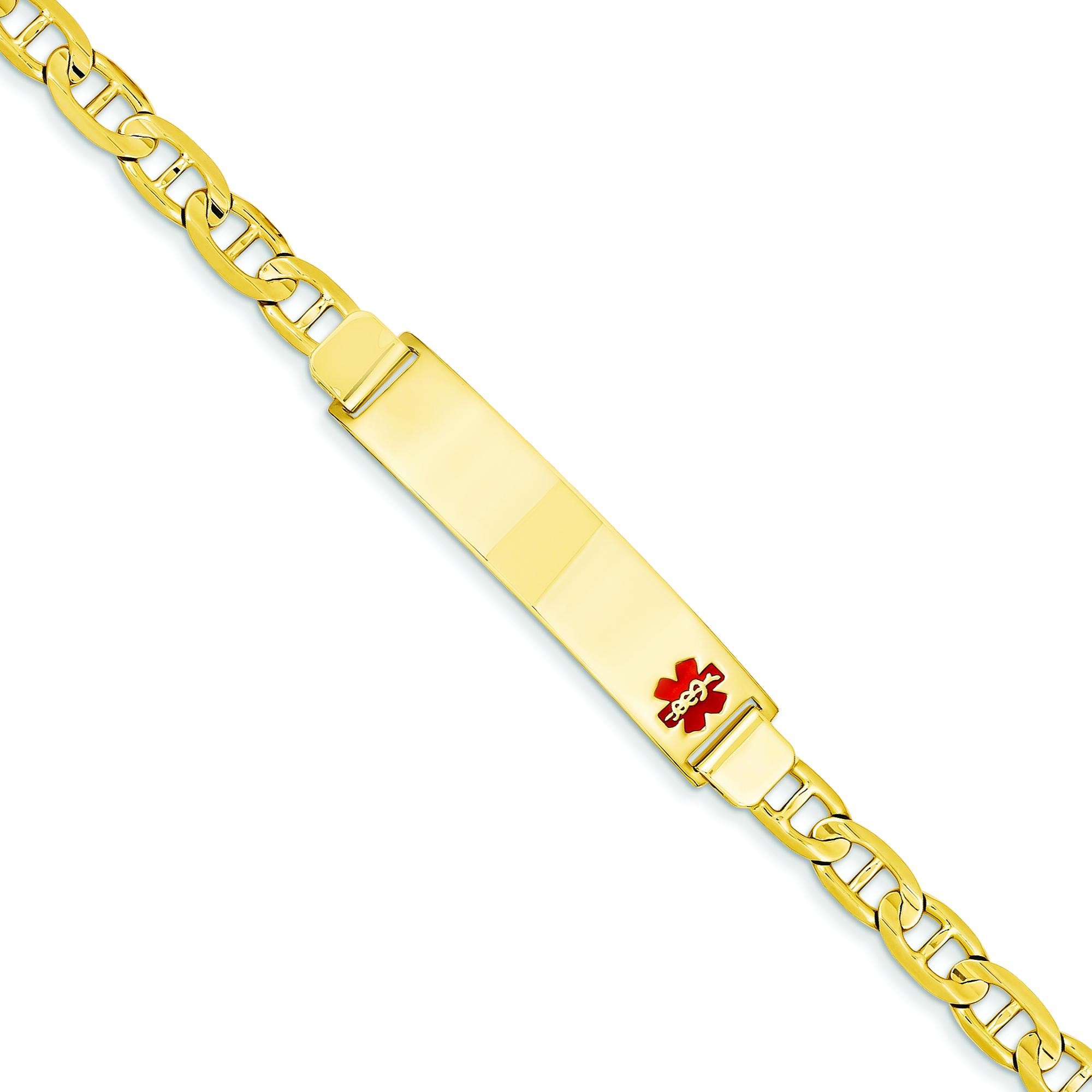 Medical Jewelry Bracelet in 14k Yellow Gold