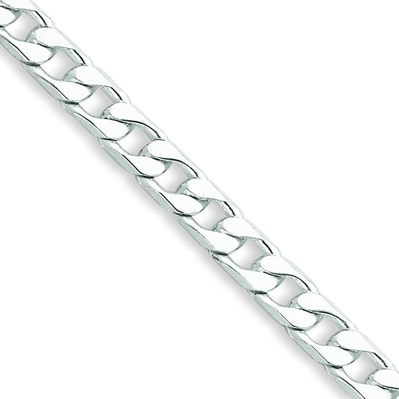 Sterling Silver 7 inch 5.00 mm  Curb Chain Bracelet