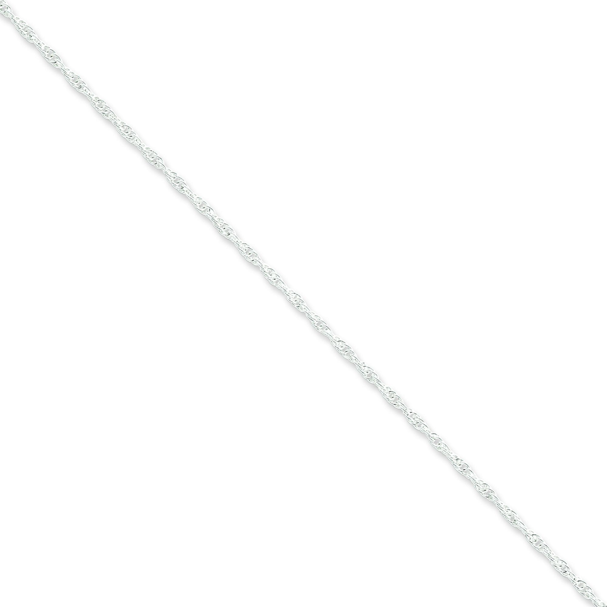 Sterling Silver 16 inch 2.00 mm Loose Rope Choker Necklace
