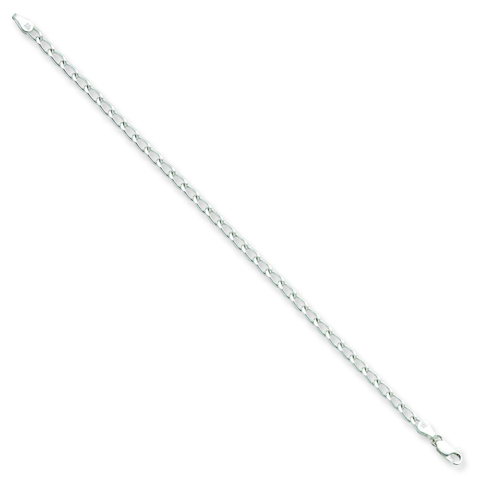 Sterling Silver 7 inch 4.30 mm Open Link Chain Bracelet