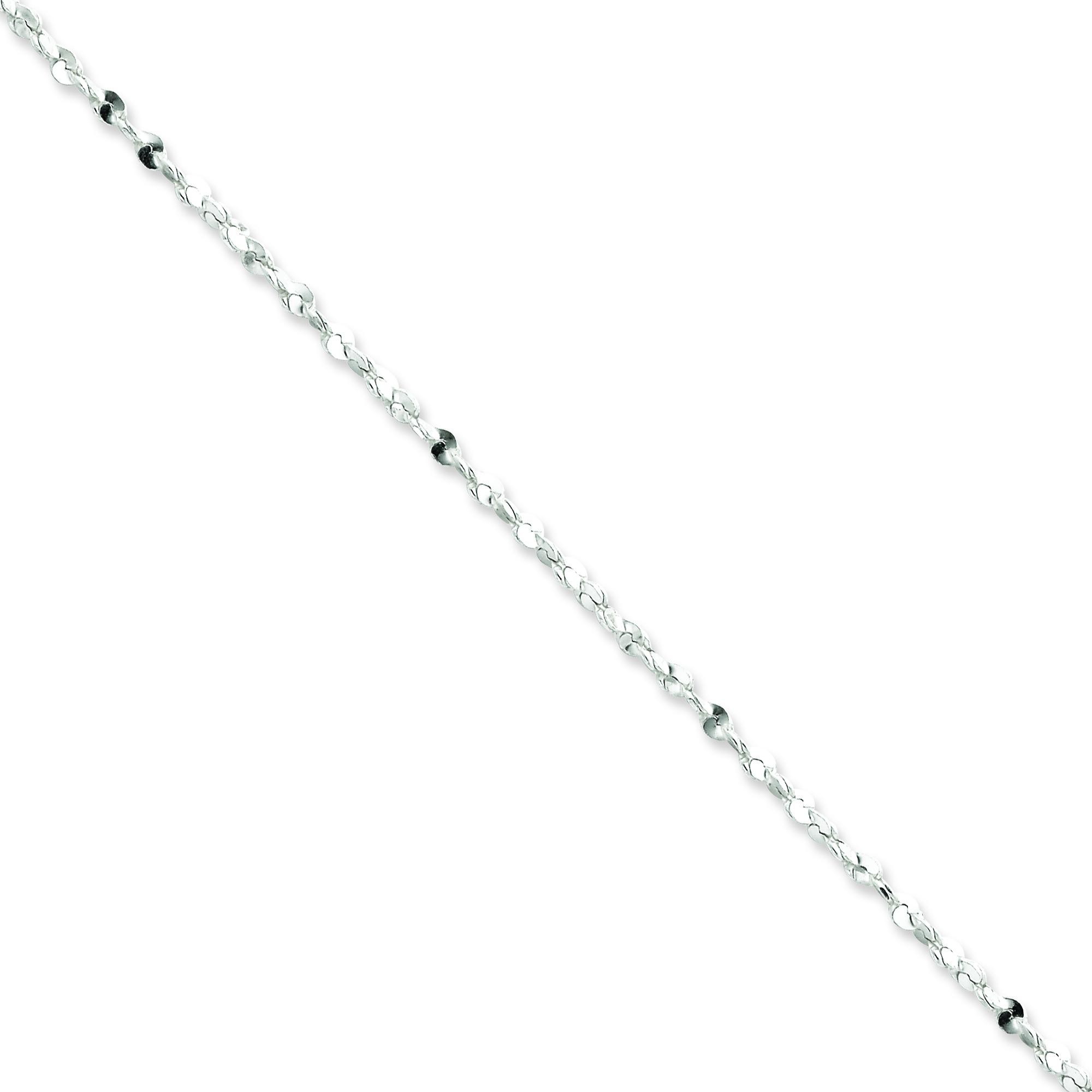 Sterling Silver 16 inch 2.00 mm Twisted Serpentine Fancy Choker Necklace
