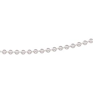 Sterling Silver 7 inch 3.00 mm  Bead Chain Bracelet