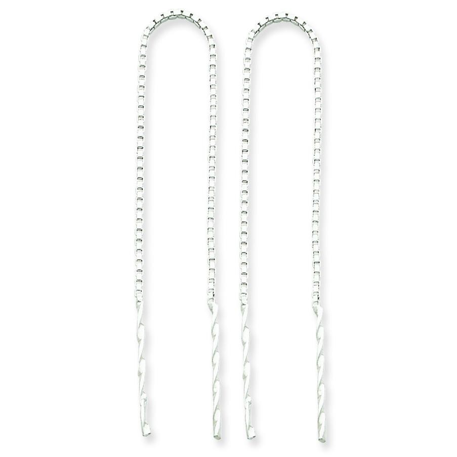 Ball Threader Earrings in Sterling Silver