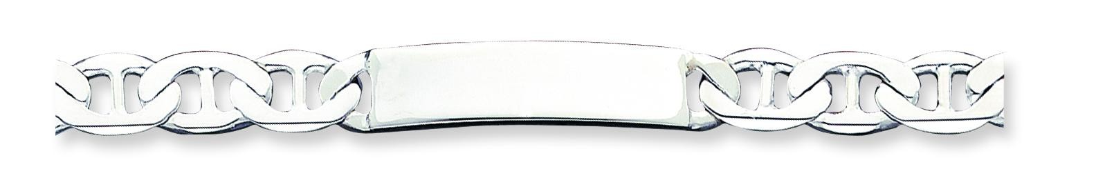 Anchor Link ID Bracelet in Sterling Silver