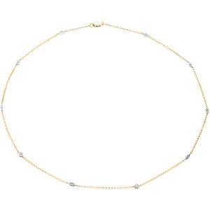 Diamond Fashion Necklace in 14k Two-tone Gold (0.2 Ct. tw.) (0.2 Ct. tw.)