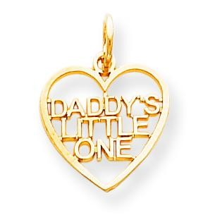 Daddy Little One Charm in 10k Yellow Gold