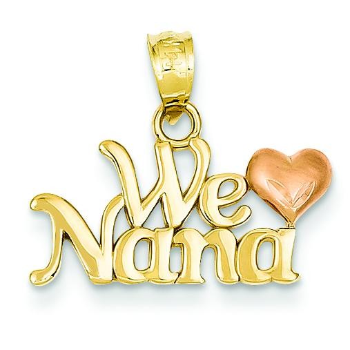 We Love Nana Charm in 14k Two-tone Gold