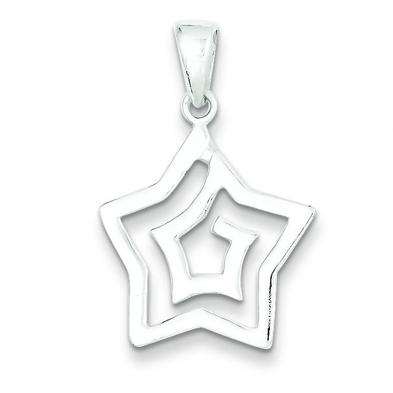 Solid Pendant in Sterling Silver
