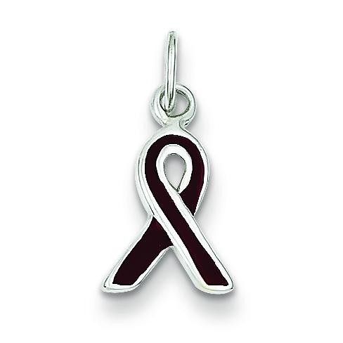 Brown Awareness Charm in Sterling Silver