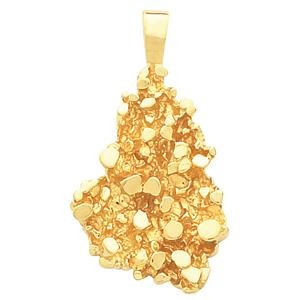 Nugget Pendant in 10k Yellow Gold
