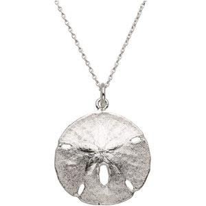 Sand Dollar Pendant in Sterling Silver