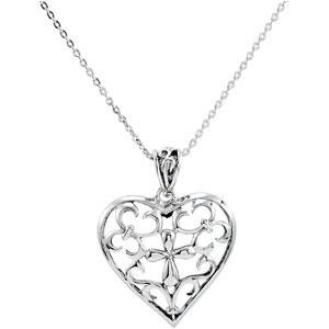 The Worth Of A Mother Pendant Chain in Sterling Silver