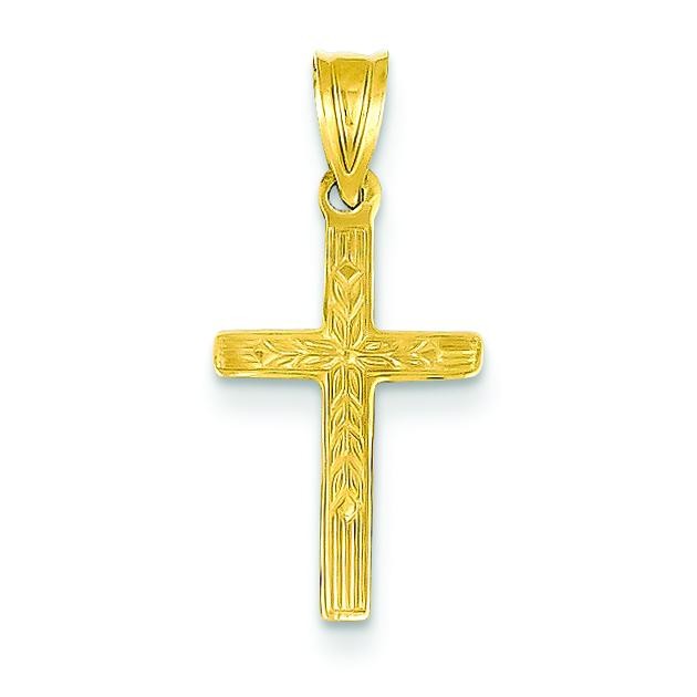 Small Reversible Cross in 14k Yellow Gold