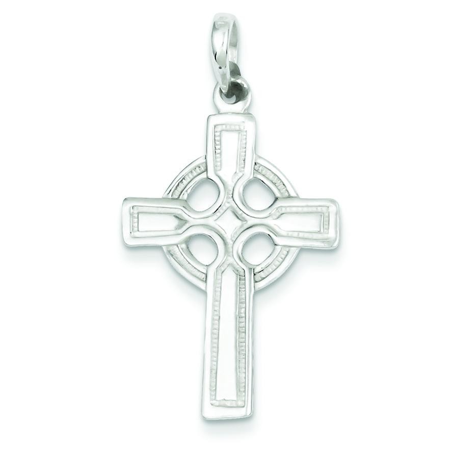 Polished Cross Pendant in Sterling Silver