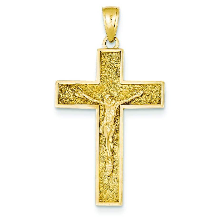 Crucifix Pendant in 14k Yellow Gold