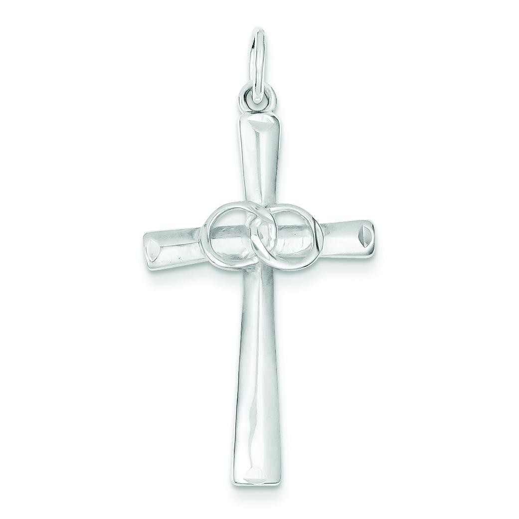 Holy Matrimony Cross Pendant in Sterling Silver