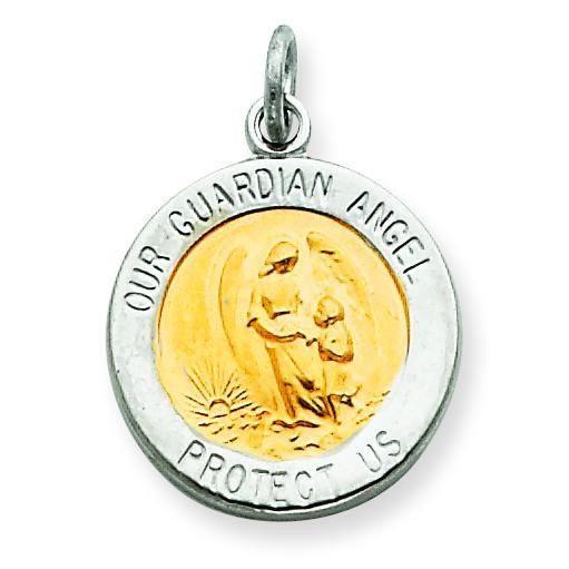 Guardian Angel Medal in Sterling Silver
