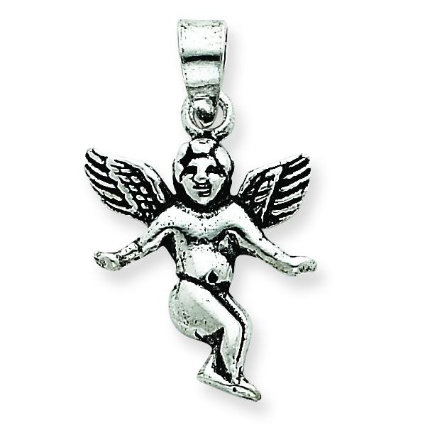 Antique Angel Charm in Sterling Silver
