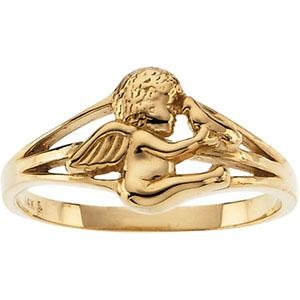 Holy Spirit Angel Ring in Sterling Silver