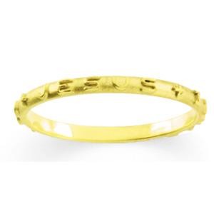 Jesus I Trust In You Ring in 10k Yellow Gold