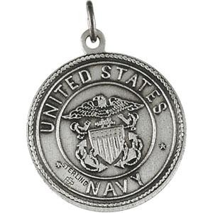 US Navy St Christopher Medal in Sterling Silver