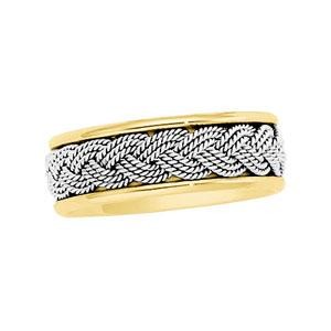 Two Tone Hand Woven Band (7.00 mm)