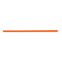 16 inch 3mm Tangerine Rubber Cord in Sterling Silver