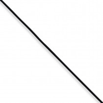 16 inch 1.5mm Black Leather Cord in Sterling Silver