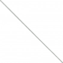 Round 1.5 mm Snake Chain Anklet in Sterling Silver