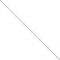 Round 1.5 mm Snake Chain Anklet in Sterling Silver