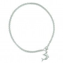 Dolphin Anklet in Sterling Silver