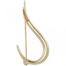 Fashion Brooch in 14k Yellow Gold