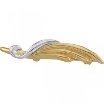 Fashion Brooch in 14k Two-tone Gold