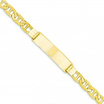 Anchor Link ID Bracelet in 14k Yellow Gold
