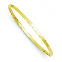 Square Tube Bangle in 14k Yellow Gold