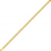 Double Link Charm Bracelet in 14k Yellow Gold