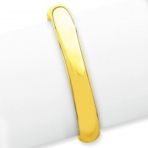High Hinged Bangle Bracelet in 14k Yellow Gold