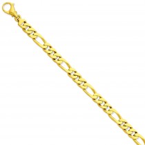 7.7mm Link Bracelet in 14k Yellow Gold