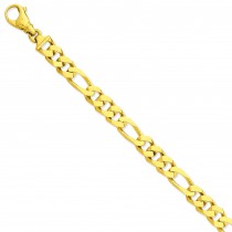 10.1mm Link Bracelet in 14k Yellow Gold