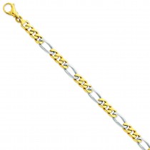 7.85mm Link Bracelet in 14k Yellow Gold