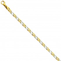 Fancy Link Bracelet in 14k Yellow Gold