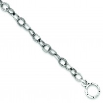 Antiqued Link Bracelet in Sterling Silver