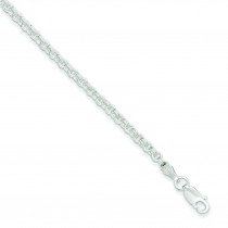 Double Link Charm Bracelet in Sterling Silver