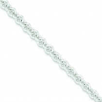 7.5inch Fancy Link Bracelet in Sterling Silver