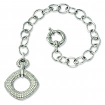 CZ Brilliant Embers Bracelet in Sterling Silver