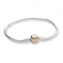 Bead Bracelet in Sterling Silver & Gold Plated