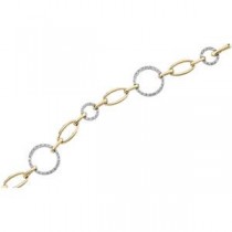 Diamond Bracelet in 14k Two-tone Gold 