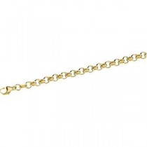 Solid Rolo Bracelet in 14k Yellow Gold