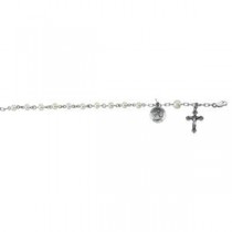 Pearls Rosary Bracelet in Sterling Silver