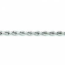 14k Yellow Gold 8 inch 5.50 mm Handmade Diamond-cut Rope Chain Bracelet